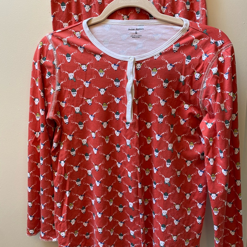 Roller Rabbit x J.crew holiday pajamas